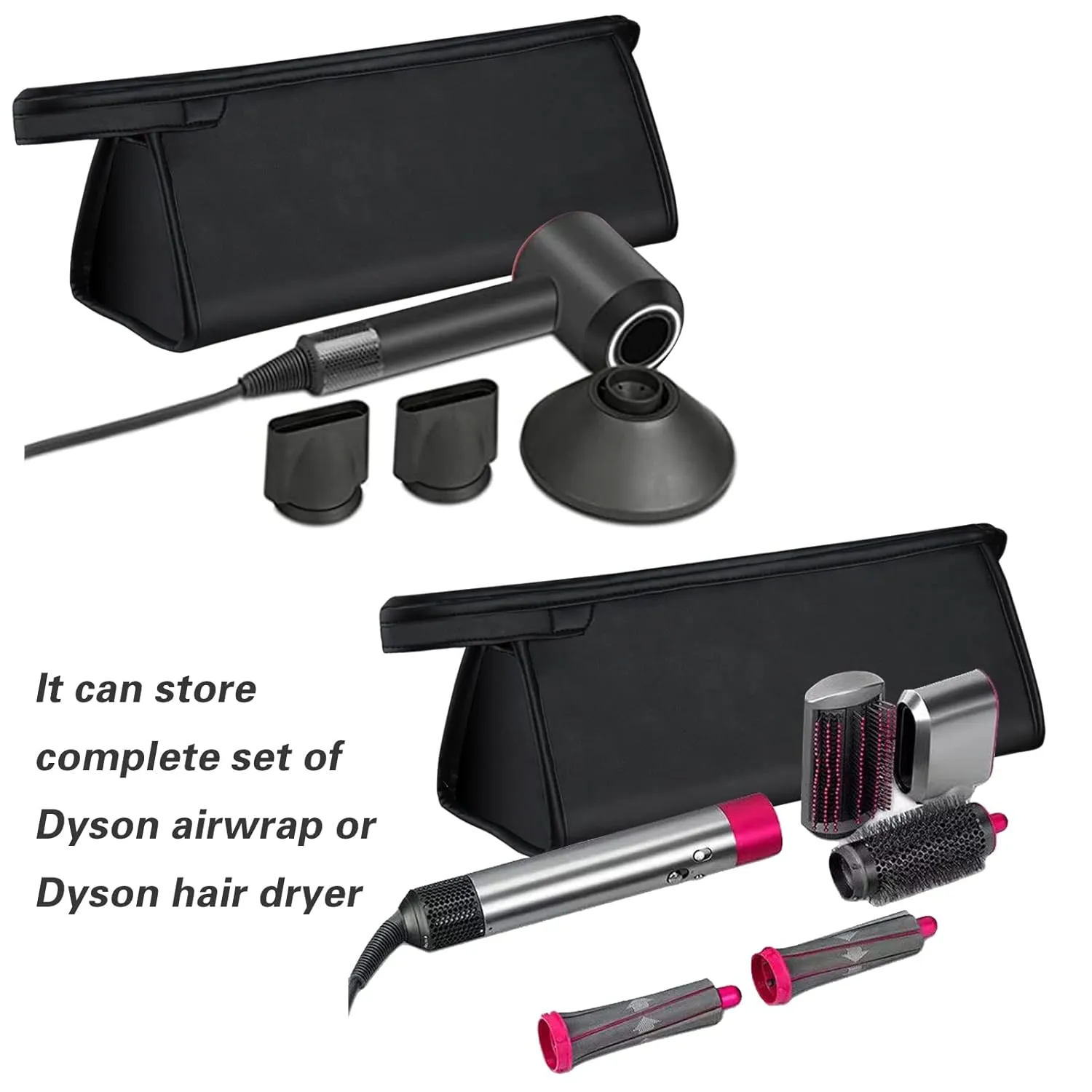 Travel Case for Dyson Airwrap Styler/Shark Flexstyle, Portable Carrying Case for Dyson Supersonic Hair Dryer, Waterproof Anti-scratch Dustproof Shockproof Protection Organizer Travel Storage
