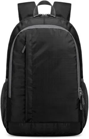 Travel - Hiking - mountaineering backpack, foldable waterproof outdoor leisure backpack, blue (black)