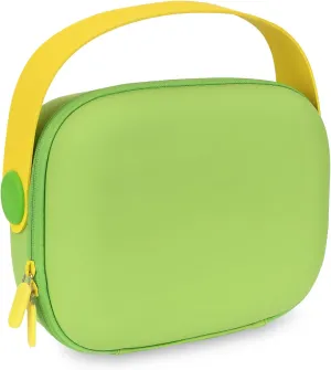Travel Makeup Bag, Portable EVA Material Makeup Storage Bag with Hand Strap, Large Capacity Cosmetic Bag for Women, Essential Organizer for Makeup with Compartment (Green)