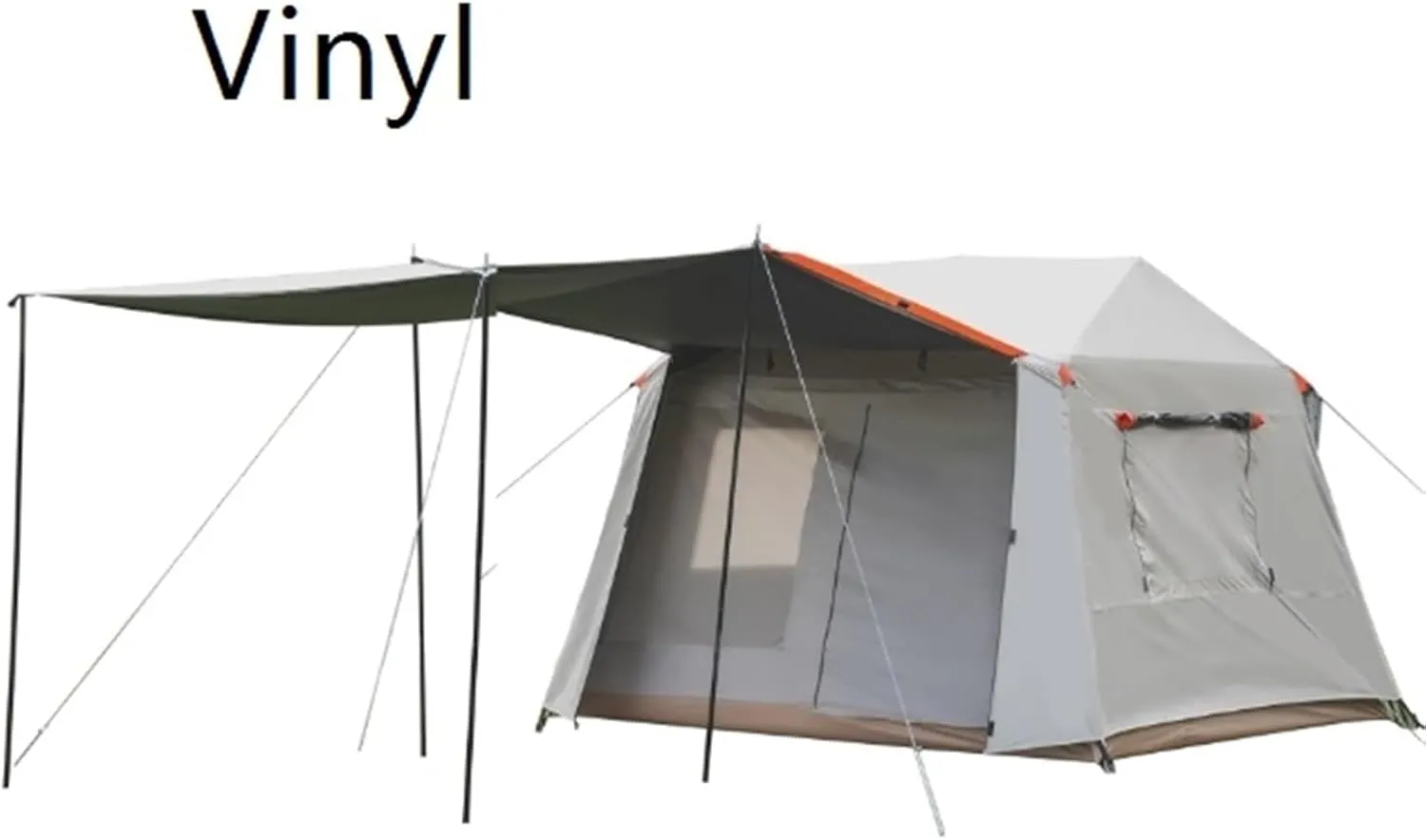 Two-in-one Quick-Open Tent Outdoor Double-Layer Ridge Black Glue Rainproof Camping Large Camping Canopy