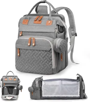Ultimate Diaper Bag Backpack - All-in-One Changing Station!