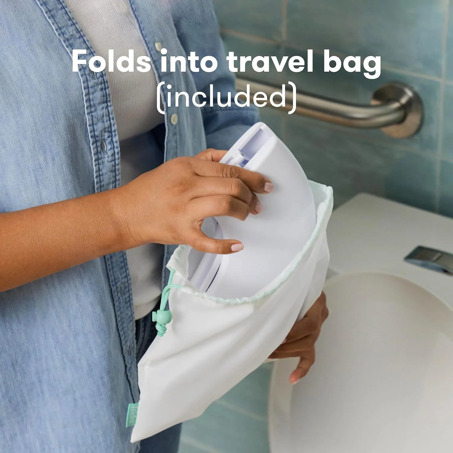 Ultimate Portable Toilet Seat for Toddlers | Foldable & Travel-Friendly with Non-Slip Base and Ergonomic Handles