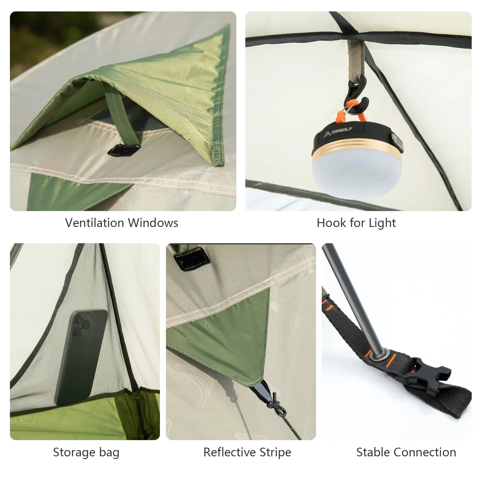 Ultralight 2 Person Camping Tent Double Layer Waterproof & Portable