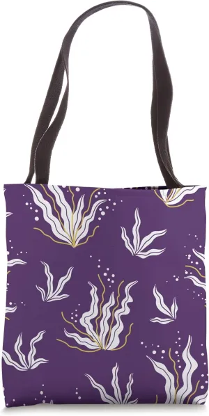 Under Sea Nautical Fish Sea Weed Summertime Pattern Design Tote Bag