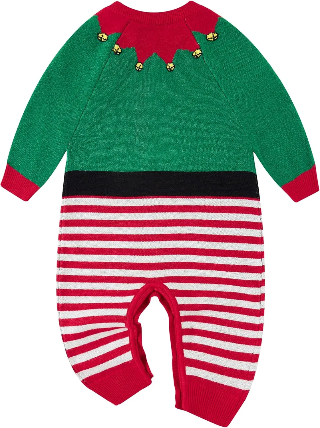 UNICOMIDEA Baby Ugly Christmas Outfit 0-24 Months Sweater Infant Knitted Xmas Romper