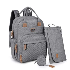 Unisex Flash discount Bag Boys Travel Stroller for Multipurpose Changing Portable Pad, Dads, Long-lasting Large Pacifier Bags Case Diaper Straps, Girls, and Baby Gray Backpack Pack with Back Moms