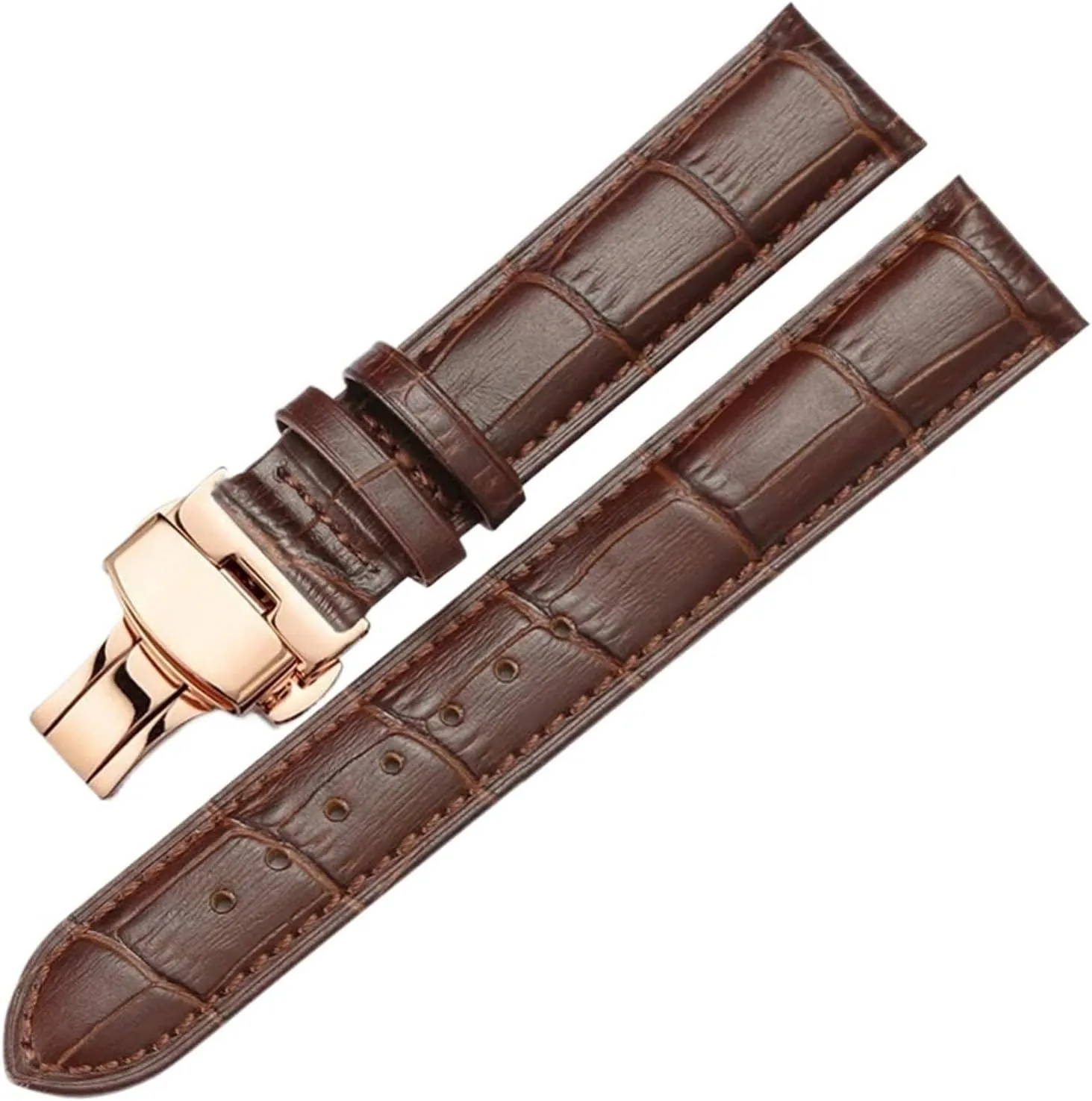 Unisex Genuine Leather Watch Strap 12mm 14mm 16mm 18mm 20mm 21mm 22mm 24mm Smart Watch Band Quick Release