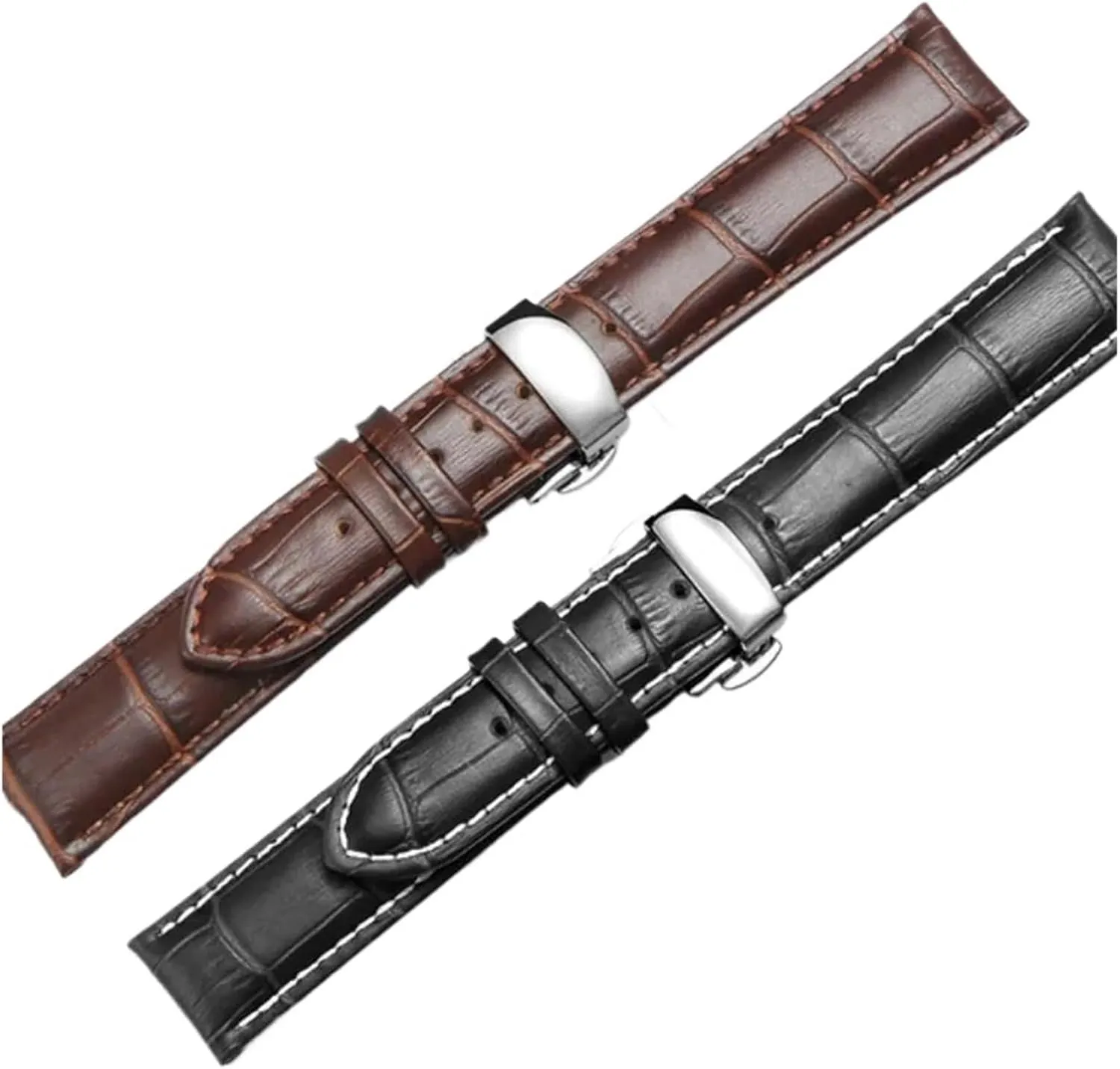 Unisex Genuine Leather Watch Strap 12mm 14mm 16mm 18mm 20mm 21mm 22mm 24mm Smart Watch Band Quick Release