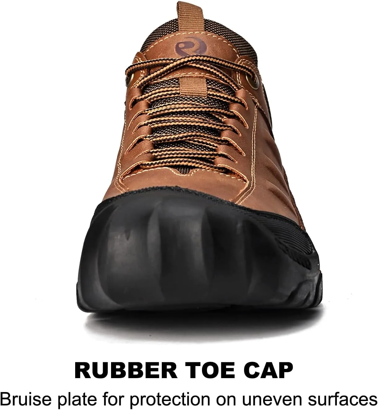 UPIShi Men's Hiking Waterproof Leather Outdoor Breathable Walking Casual Work Shoes