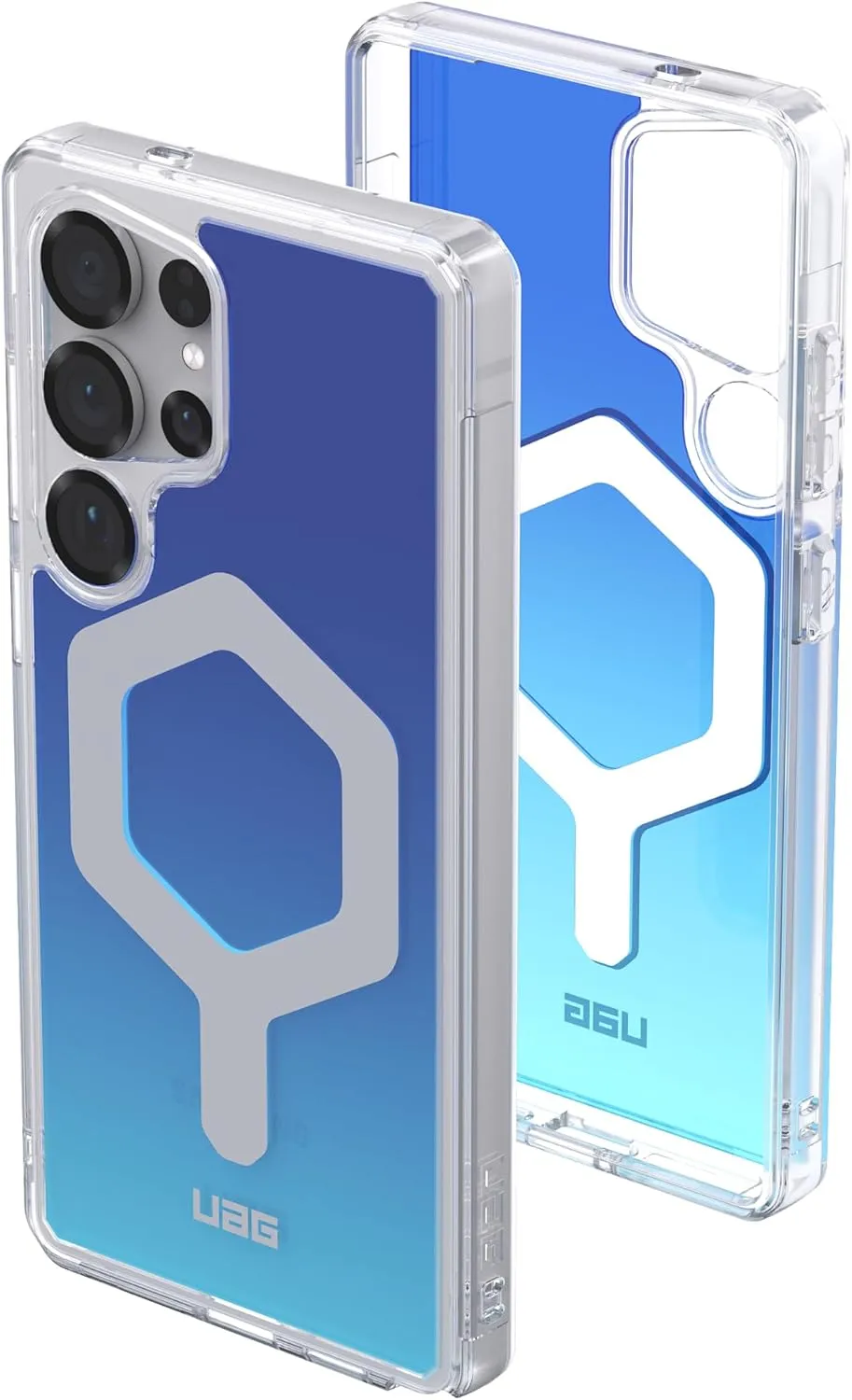 URBAN ARMOR GEAR UAG Designed for Samsung Galaxy S25 Ultra Case 6.8" Plyo Pro - Compatible with Magnetic Charging Translucent Rugged Military Drop Tested Protective Cover, Blue Ombre
