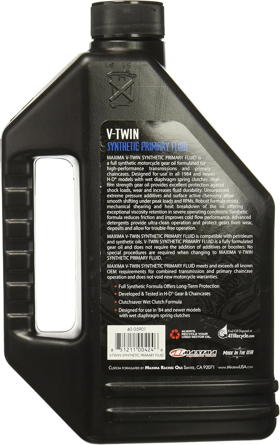 V-Twin Synthetic Primary Oil