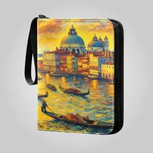 Venice Oil Painting Binder Card, 3ring Binder Cards 400 Cards Capacity for Sports Cards, Game Cards