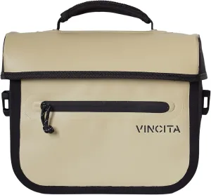 Vincita X-Cooper Water Resistant Front Bag - Bike Bag for Brompton Folding Bicycle with Rear-Opening Magnetic Closure, Spacious Interior, Top Handle and Light Colour Lining