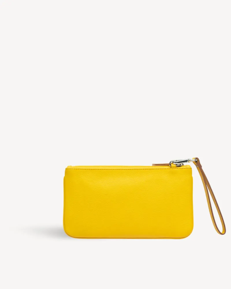 Virginia Large Slim Wristlet Pouch - Yellow
