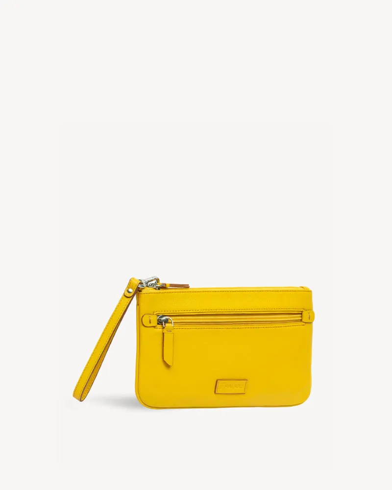 Virginia Large Slim Wristlet Pouch - Yellow