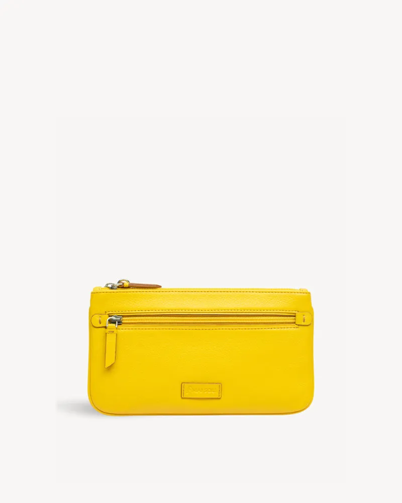 Virginia Large Slim Wristlet Pouch - Yellow