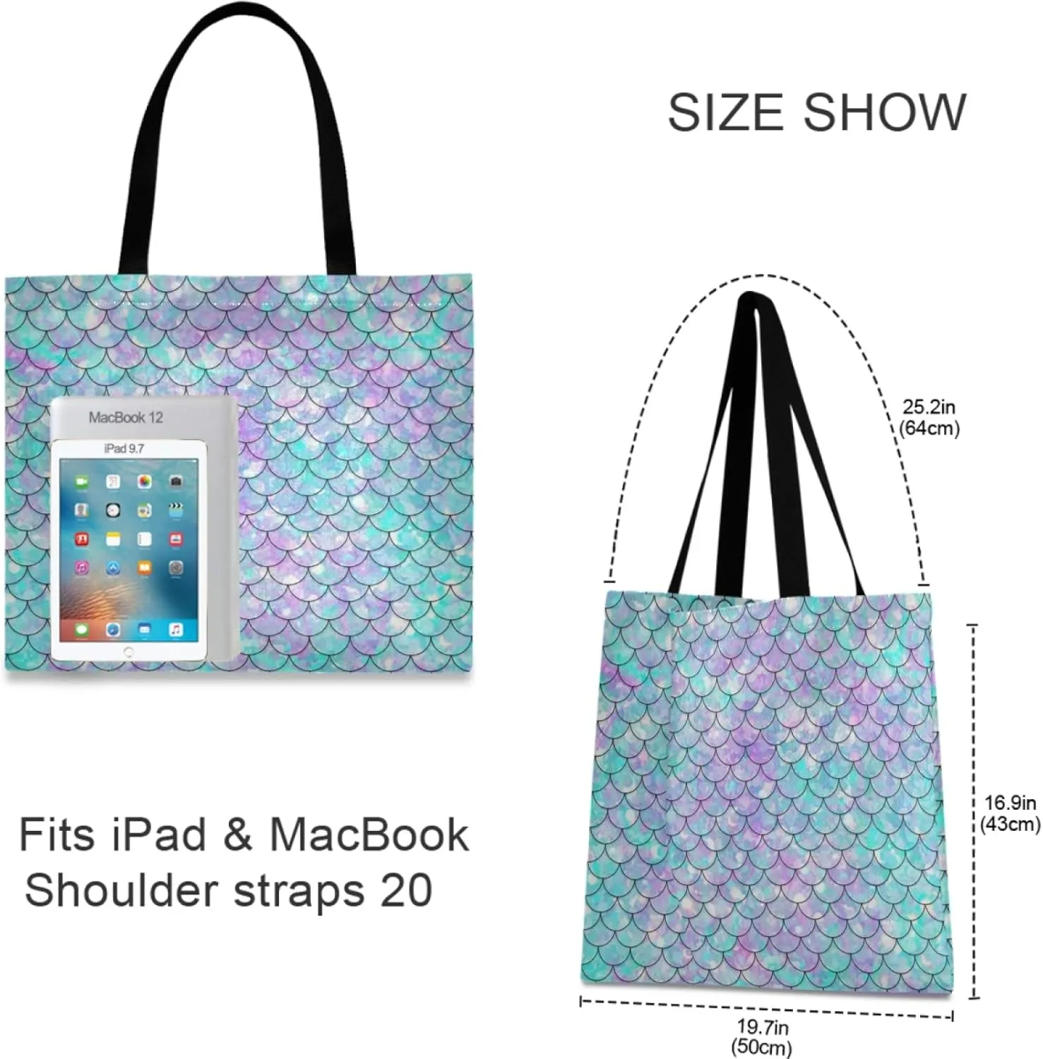 visesunny Large Tote Bag Shoulder Bag Shopping Casual Travel Bag Handbags for Women Lady Girl Teens Gym Beach Daily