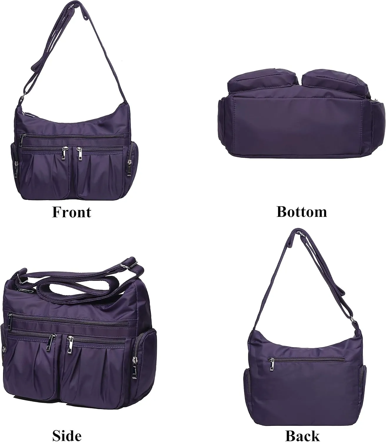 VOLGANIK ROCK Crossbody Purses for Women Shoulder Handbags Lightweight Waterproof Nylon Travel Bag Ladies Pocketbooks