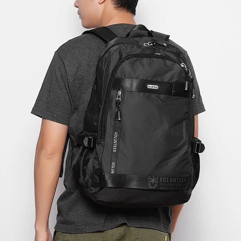 Volunteer Men’s Large Capacity Travel Backpack – Oxford Cloth Outdoor Laptop Bag