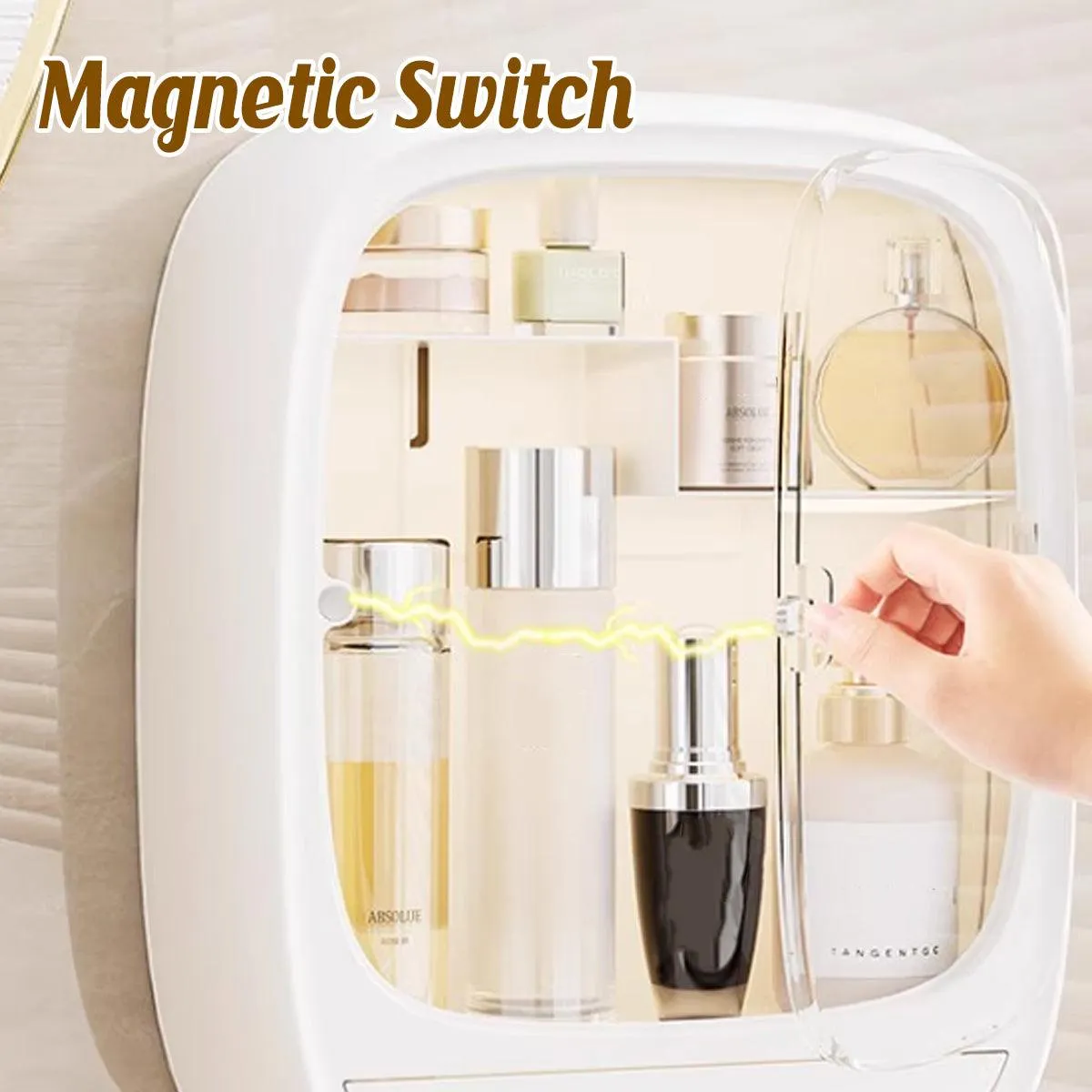 Wall Mounted Vanity Shelf Bathroom Sink Organizer Storage Box for Bathroom