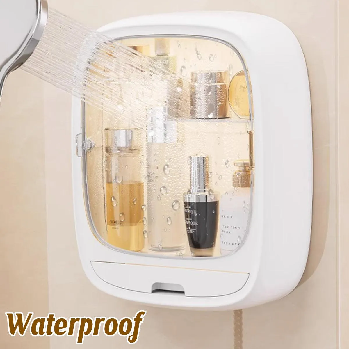 Wall Mounted Vanity Shelf Bathroom Sink Organizer Storage Box for Bathroom
