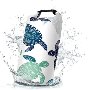 Waterproof Dry Bag,Roll Top Sea Turtle Waterproof Backpack 5L/10L/20L Floating and Lightweight Bags for Kayaking, Boating, Fishing, Swimming and Camping