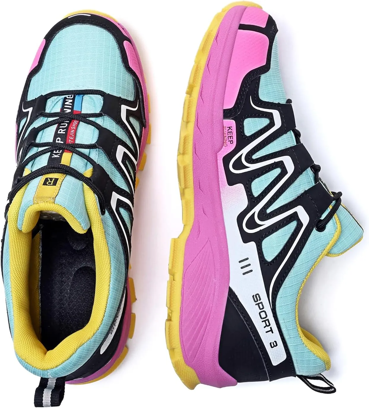 Waterproof Hiking Shoes Women Comfortable Lightweight Non-Slip Trekking Boots Fashion Walking Shoes for Women Tennis Outdoor Sneakers