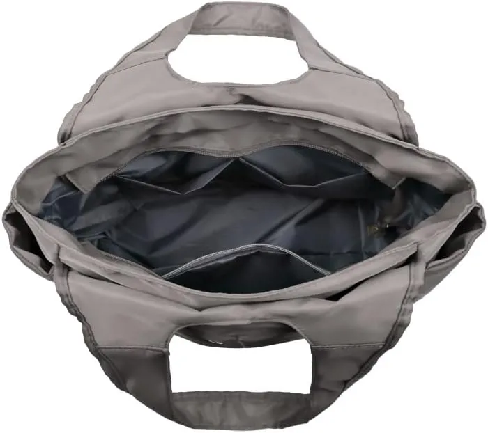 Waterproof nylon tote bag with zipper, women's cloth shoulder bag, handbag
