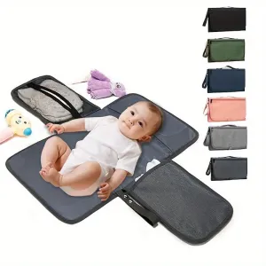 Waterproof Portable Diaper Changing Pad with Pockets