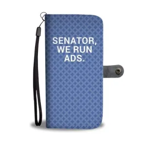 We Run Ads 3 Wallet Phone Case w/ RFID Blocker