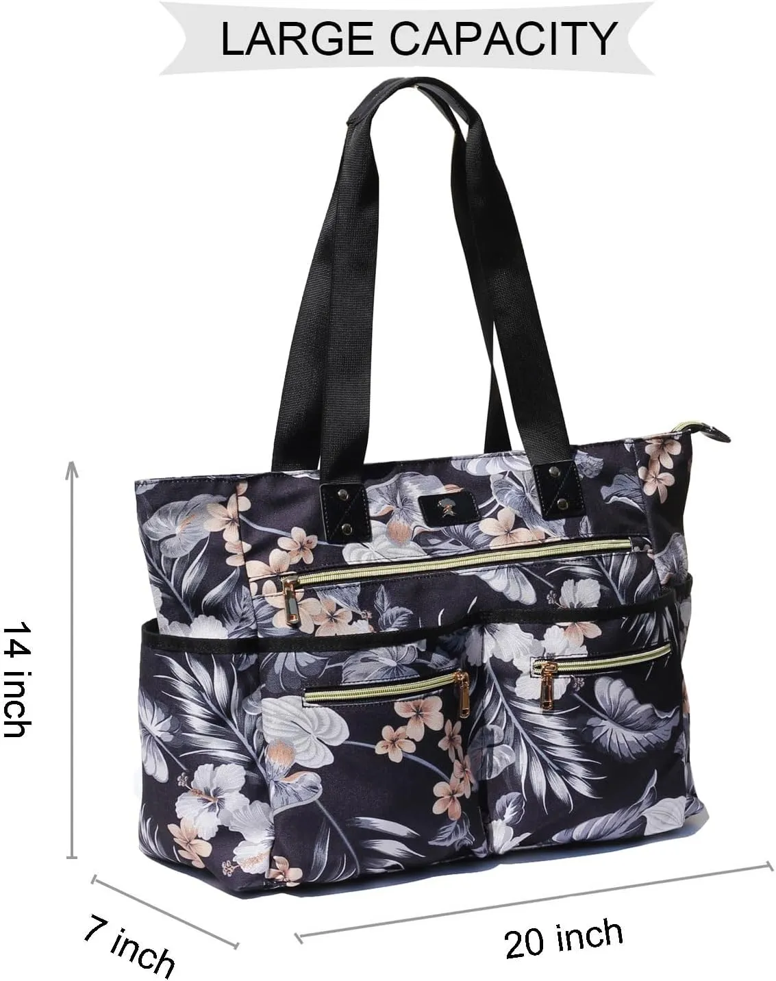 Weekender Bag Carry On Bag Overnight Tote Travel Duffle with 13 Pockets for Travel,Work，Gym,Beach,Teacher,Nurse