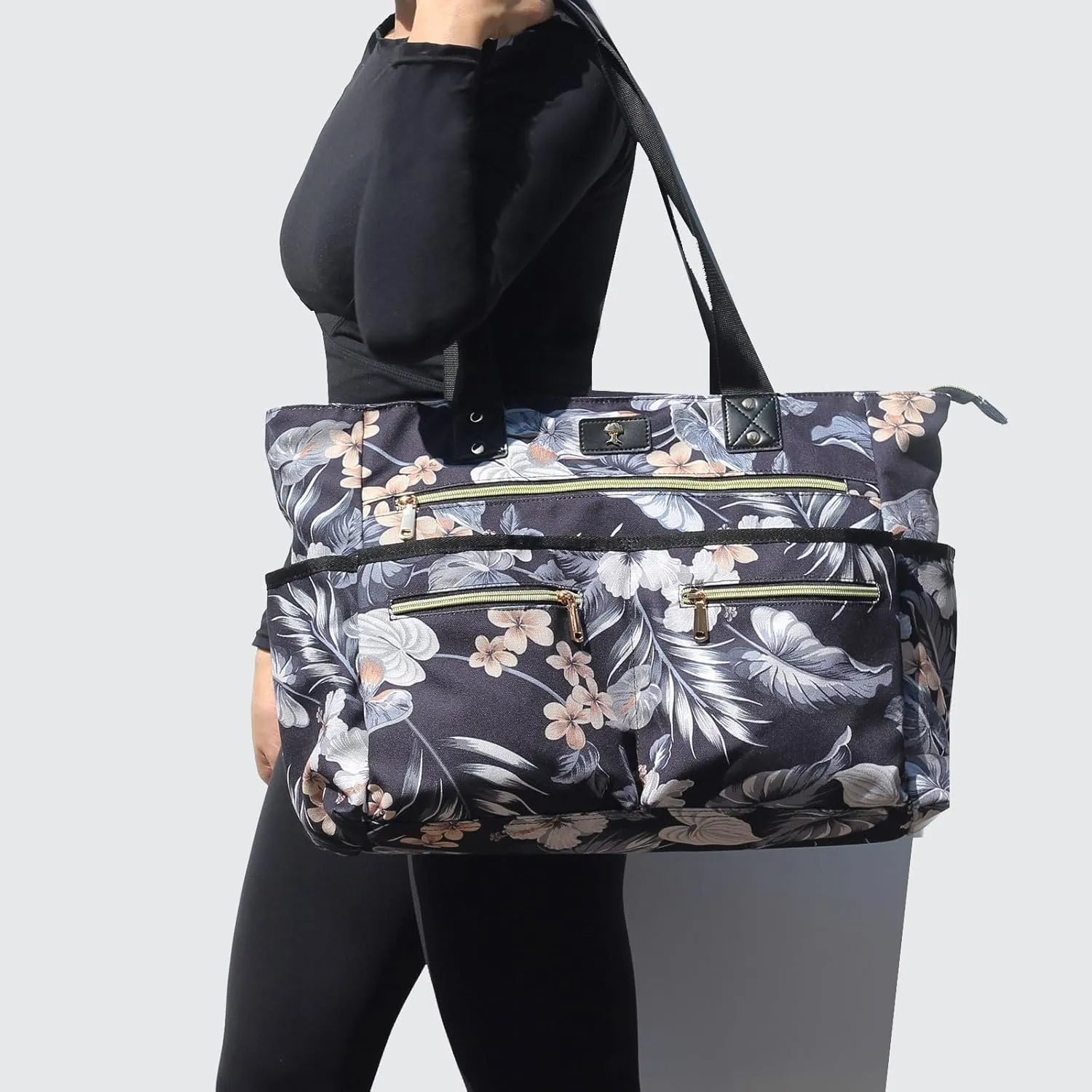 Weekender Bag Carry On Bag Overnight Tote Travel Duffle with 13 Pockets for Travel,Work，Gym,Beach,Teacher,Nurse