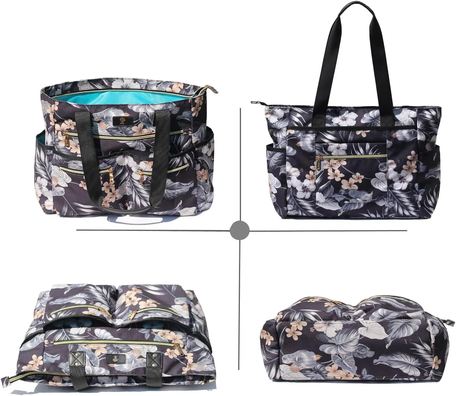 Weekender Bag Carry On Bag Overnight Tote Travel Duffle with 13 Pockets for Travel,Work，Gym,Beach,Teacher,Nurse