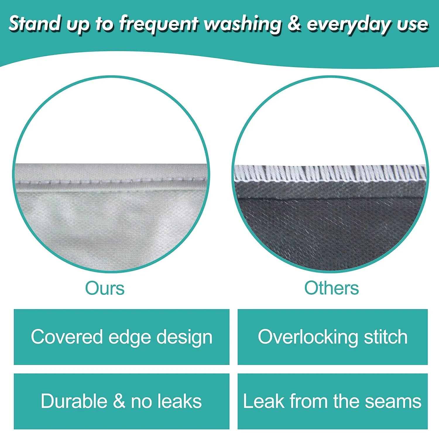 wegreeco Reusable Hanging Wet Dry Cloth Diaper Bag (Grey Leaf, Grey)