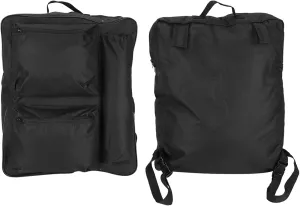 Wheelchair Backpack, Wheelchair Cup Holder Portable Transport Chair Large Capacity Hanging Bag Electric Wheel Chair Accessories Walker Bag for Adults and Senior, 40x14x48cm Black