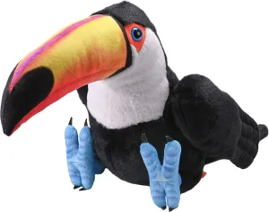 Wild Republic Artist Collection, Toucan, Gift for Kids, 15 inches, Plush Toy, Fill is Spun Recycled Water Bottles.