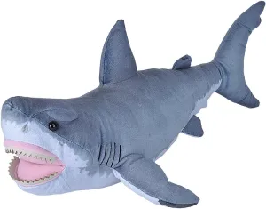 Wild Republic Great White Shark Plush, Stuffed Animal, Plush Toy, Gifts for Kids, Living Ocean 24 Inches,Multi