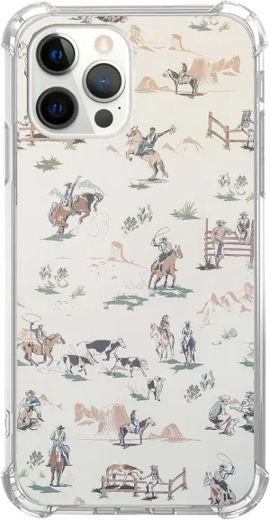 Wild West Adventure Case Compatible with iPhone 16 Pro Max, West Cowboy Desert Scenery Cover for iPhone 16 Pro Max, Cool TPU Phone Case Cover