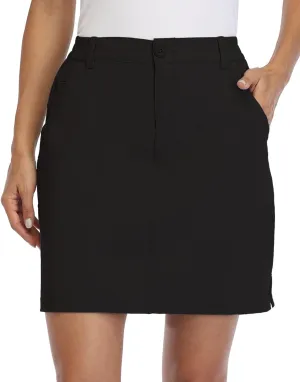 Willit Women's Skorts Golf Casual Skort Skirts UPF 50  Quick Dry Zip Pockets Outdoor Hiking