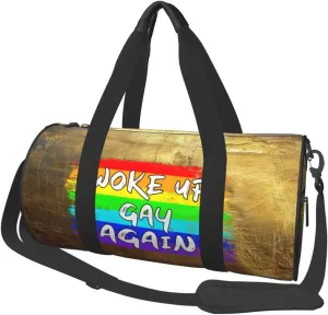 Woke Up Gay Again Duffel Bag Gym Bag Travel Sports Tote Large Beach Swim Yoga4