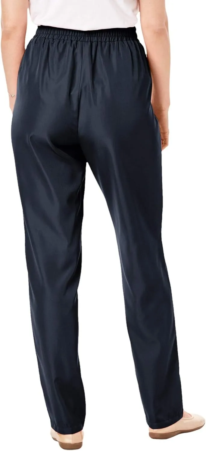 Woman Within Plus Size Petite Woven Pant