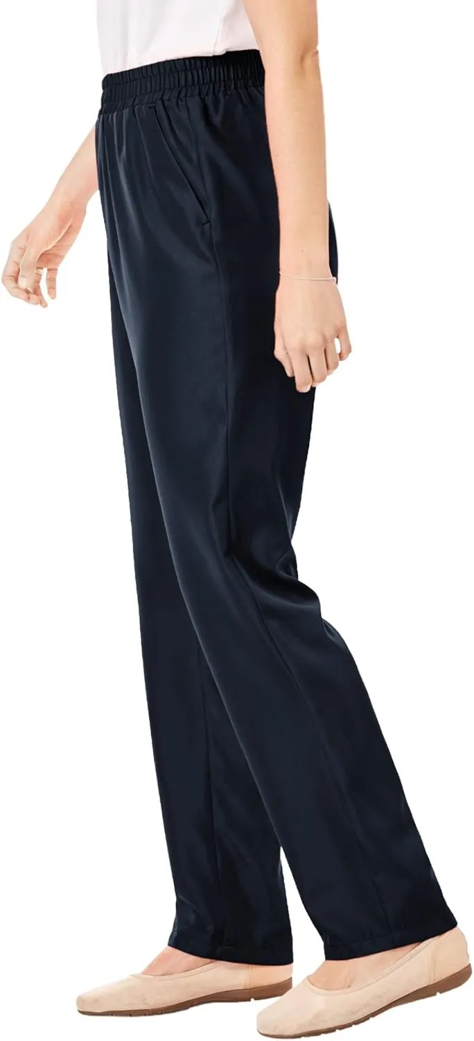 Woman Within Plus Size Petite Woven Pant