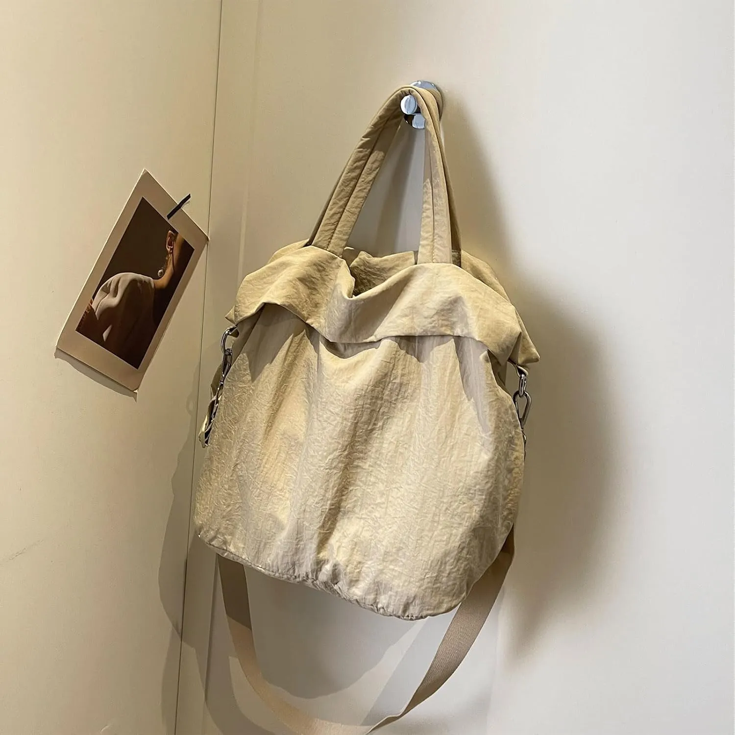 Women Crossbody Bag, Weekender Tote Bag for Girls, Large Hangbag with Shoulder and Carrying Strap Hobo Gym Bag for Sport/Yoga