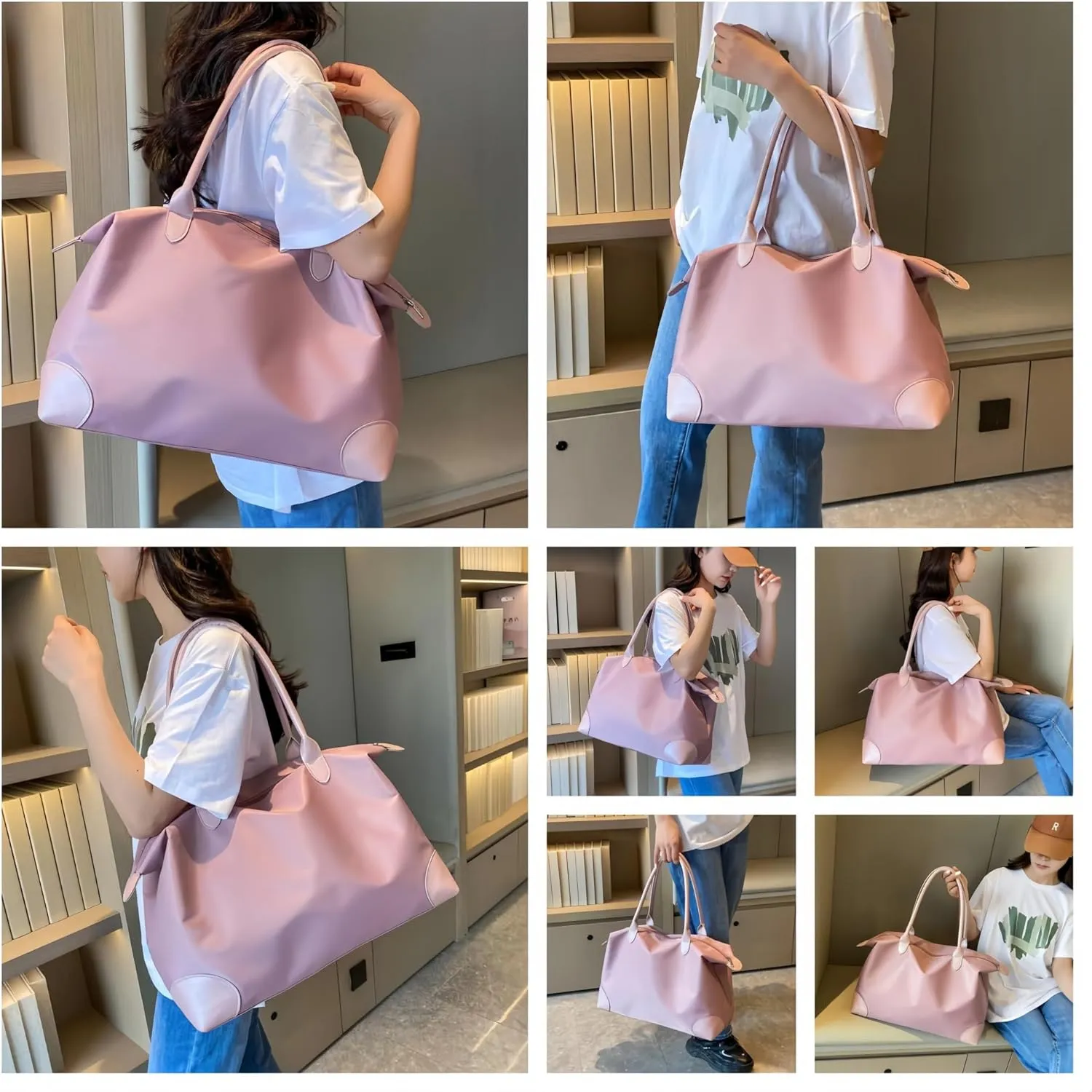 Women's Large Capacity Tote Bag - Commuter Travel Bag, Women's Fitness, Swimming, Duffel bag, Mommy bag,Handbag