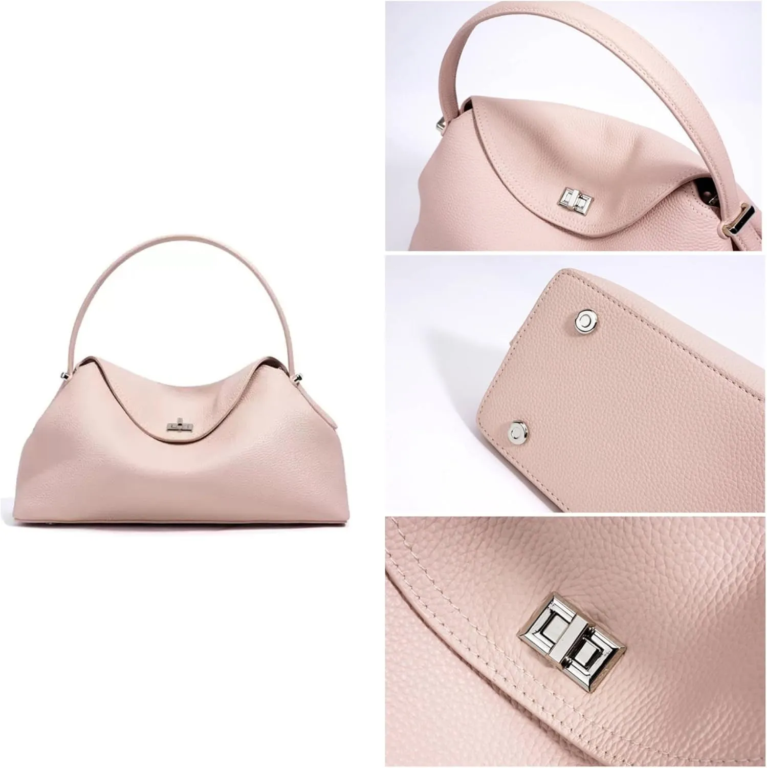Women's luxury leather shoulder bag Handheld crossbody bag, stylish homeless bag professional design spacious dumpling design