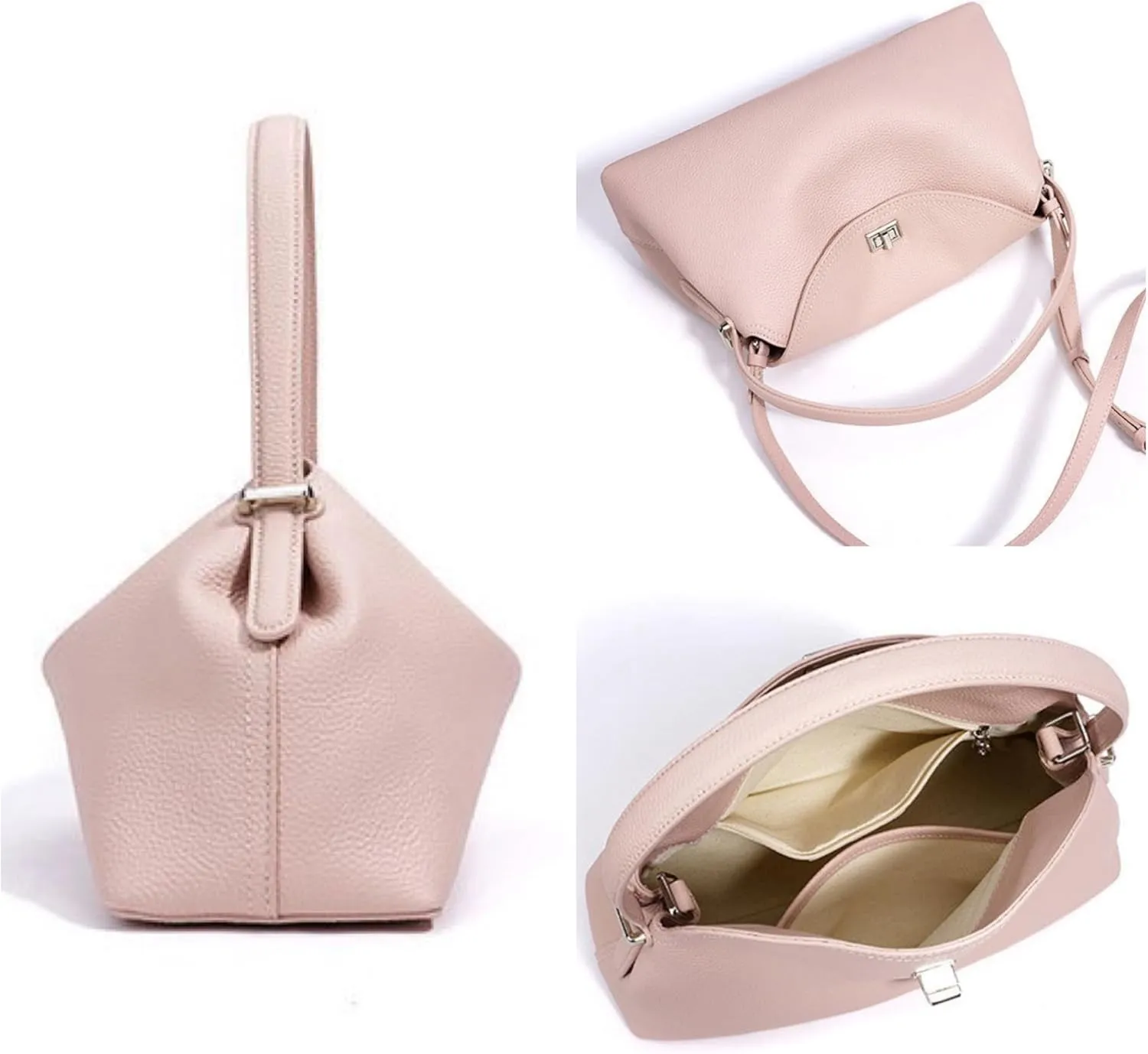 Women's luxury leather shoulder bag Handheld crossbody bag, stylish homeless bag professional design spacious dumpling design