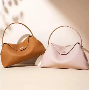 Women's luxury leather shoulder bag Handheld crossbody bag, stylish homeless bag professional design spacious dumpling design