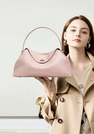 Women's luxury leather shoulder bag Handheld crossbody bag, stylish homeless bag professional design spacious dumpling design
