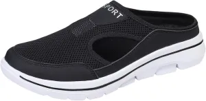 Women's Mules & Clogs Orthopedic Diabetic Mules Lightweight Open Back Shoes Comfort Closed Toe Walking Slides Casual Unisex Slippers Breathable Anti-Skid Sole Shoes