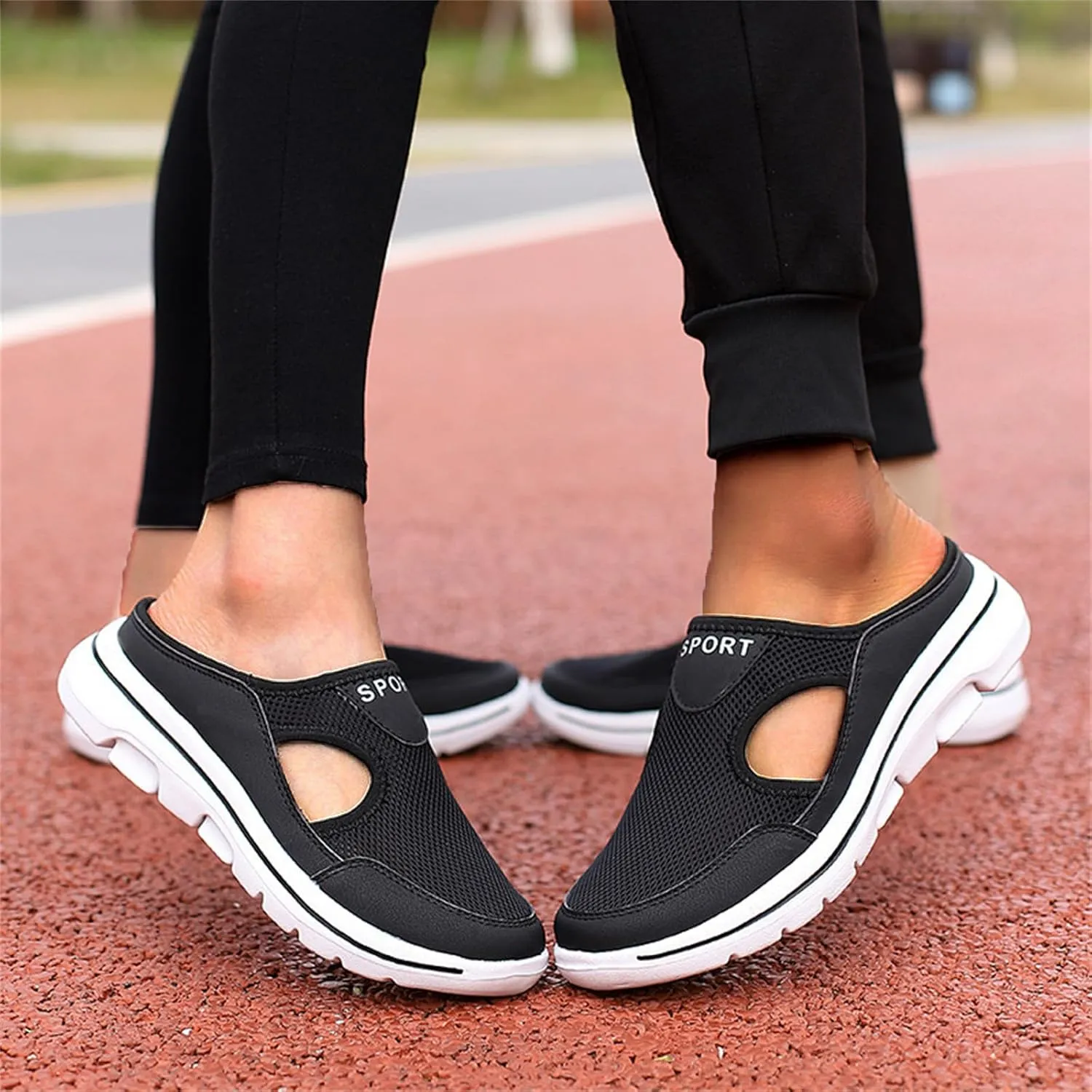 Women's Mules & Clogs Orthopedic Diabetic Mules Lightweight Open Back Shoes Comfort Closed Toe Walking Slides Casual Unisex Slippers Breathable Anti-Skid Sole Shoes